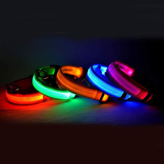 PurePet Nylon flashing LED Flashing Glow Collar